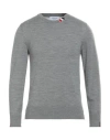 Thom Browne Grey Wool Sweater In Grey