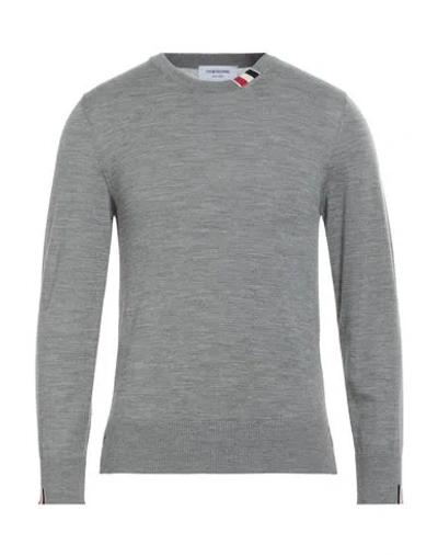 THOM BROWNE THOM BROWNE MAN SWEATER GREY SIZE 1 VIRGIN WOOL, POLYAMIDE