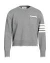 Thom Browne Man Sweater Grey Size 2 Cotton