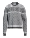 Thom Browne Pattern Knitted Sweater In Grey