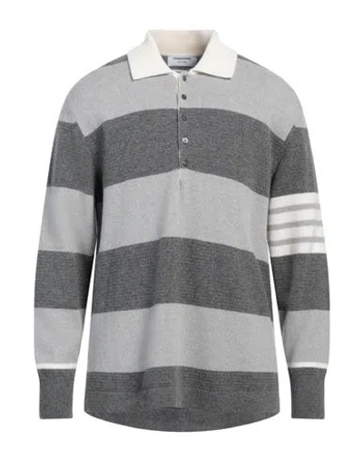 THOM BROWNE THOM BROWNE MAN SWEATER GREY SIZE 1 VIRGIN WOOL