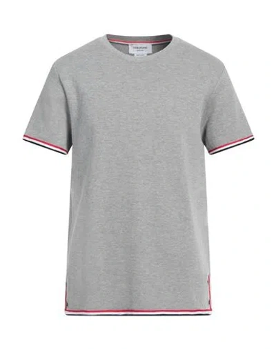 Thom Browne Man Sweater Grey Size 3 Cotton