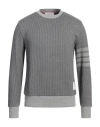 Thom Browne Grey Cotton Blend Sweatshirt In Grey