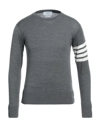 THOM BROWNE THOM BROWNE MAN SWEATER GREY SIZE 3 VIRGIN WOOL