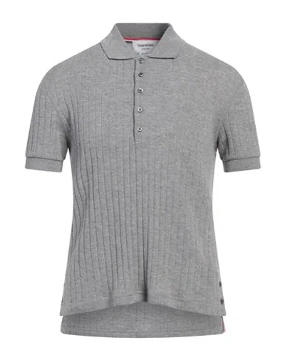 Thom Browne Man Sweater Grey Size 4 Virgin Wool