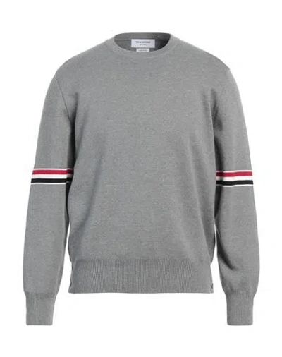 THOM BROWNE THOM BROWNE MAN SWEATER GREY SIZE 3 COTTON