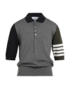 Thom Browne Man Sweater Grey Size 5 Virgin Wool In Gray