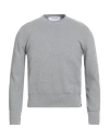 Thom Browne Man Sweater Light Grey Size 3 Cotton
