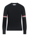Thom Browne Man Sweater Midnight Blue Size 3 Virgin Wool