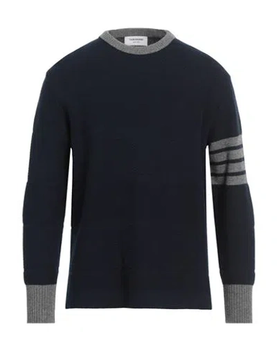 Thom Browne Man Sweater Navy Size 2 Virgin Wool