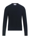 Thom Browne Man Sweater Navy Size 4 Virgin Wool In Blue