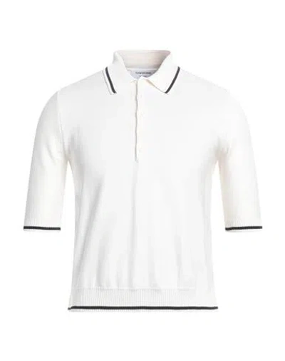 Thom Browne Man Sweater Off White Size 3 Silk, Cotton