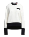 Thom Browne Man Sweater White Size 5 Cotton In White