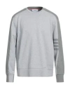 Thom Browne Melange Grey Cotton Sweatshirt In Grey