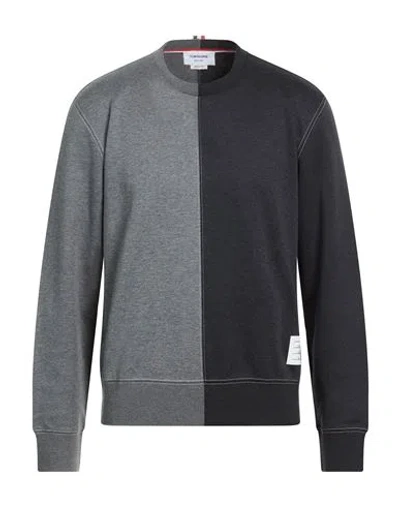 Thom Browne Man Sweatshirt Grey Size 5 Cotton In Gray