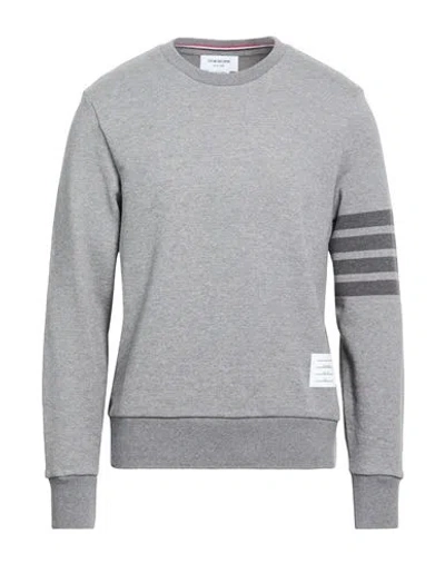 Thom Browne Man Sweatshirt Grey Size 5 Cotton In Gray