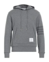 Thom Browne Man Sweatshirt Grey Size 3 Virgin Wool, Wool, Elastane