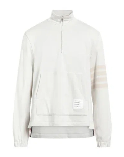 Thom Browne Man Sweatshirt Light Grey Size 4 Cotton