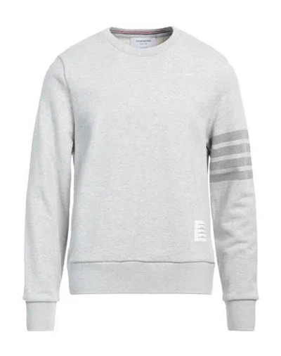 Thom Browne Man Sweatshirt Light Grey Size 2 Cotton