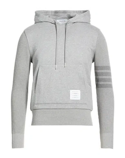 Thom Browne Man Sweatshirt Light Grey Size 5 Cotton In Gray