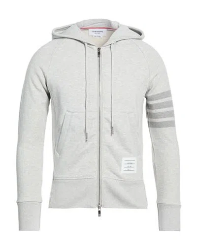 Thom Browne Man Sweatshirt Light Grey Size 5 Cotton In Gray