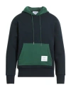 Thom Browne Man Sweatshirt Midnight Blue Size 4 Cotton, Elastane