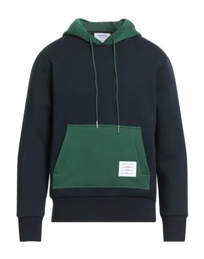 Thom Browne Man Sweatshirt Midnight Blue Size 4 Cotton, Elastane