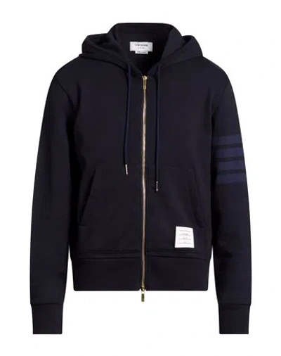 Thom Browne Man Sweatshirt Navy Size 5 Cotton In Blue