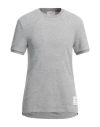 Thom Browne Striped Cotton Jersey T-shirt In Grey