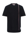 Thom Browne Signature Stripe Crewneck T-shirt In Blue