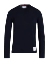 Thom Browne Oversized Cotton Long Sleeve T-shirt In Blue