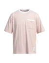 Thom Browne Man T-shirt Orange Size 4 Cotton In Orange