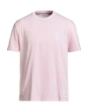 Thom Browne Man T-shirt Pink Size 4 Cotton