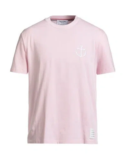 Thom Browne Man T-shirt Pink Size 4 Cotton