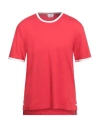 Thom Browne Man T-shirt Red Size 5 Cotton In Red