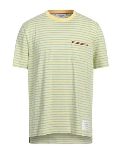 Thom Browne Man T-shirt Yellow Size 5 Cotton