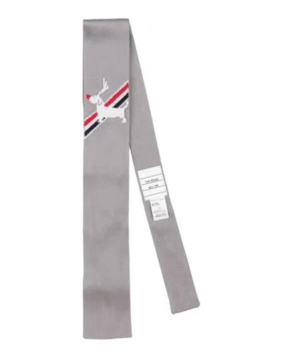Thom Browne Man Ties & Bow Ties Grey Size - Silk