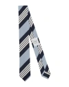 Thom Browne Man Ties & Bow Ties Sky Blue Size - Silk, Cotton