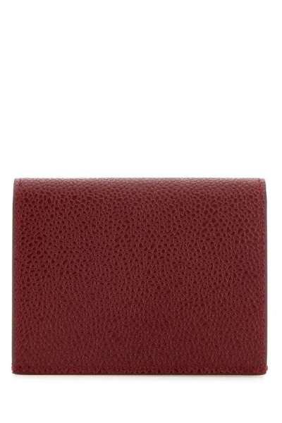 Thom Browne Man Tiziano Red Leather Card Holder