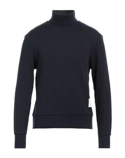 Thom Browne Man Turtleneck Navy Blue Size 3 Cotton