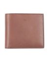 Thom Browne Man Wallet Chocolate Brown Size - Calfskin In Brown