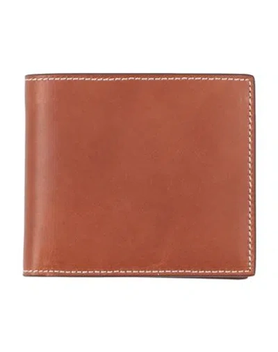 Thom Browne Man Wallet Tan Size - Cowhide