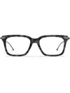 Thom Browne Marbled Square-frame Glasses In Grey