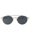 Thom Browne Matte Grey Titanium Sunglasses In Gray