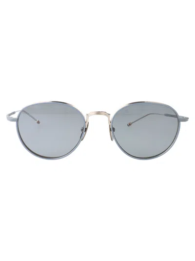 Thom Browne Matte Silver Titanium Sunglasses