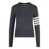 Thom Browne - "4-bar" Jumper In Grey