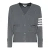 Thom Browne Med Grey Cashmere Sweaters In Gray