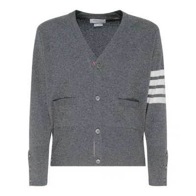 Thom Browne Med Grey Cashmere Sweaters In Gray