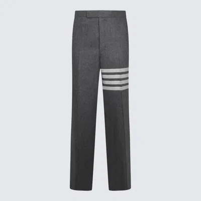 THOM BROWNE THOM BROWNE MED GREY WOOL PANTS