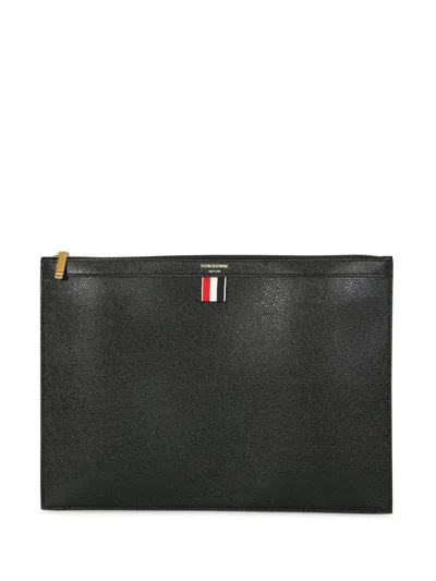 Thom Browne Medium Document Holder In Black